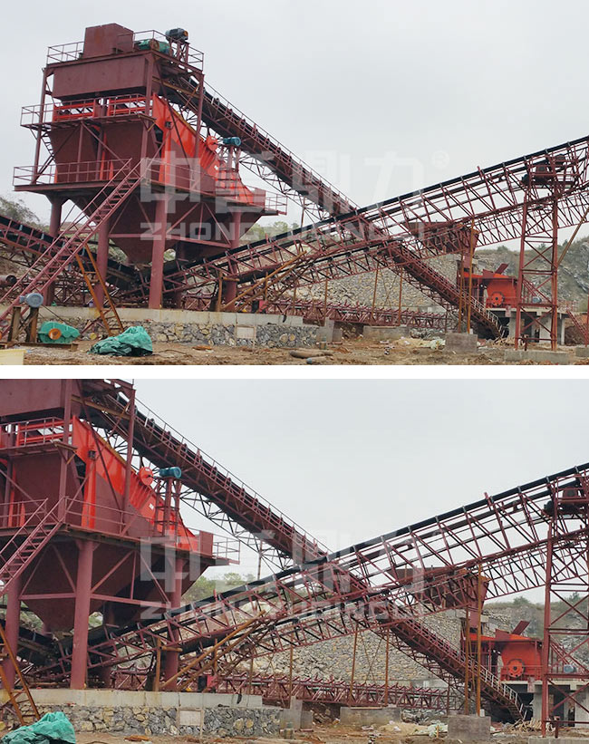 江西宜春市時產500噸礦山碎石生產線 江西宜春市時產500噸礦山碎石生產線