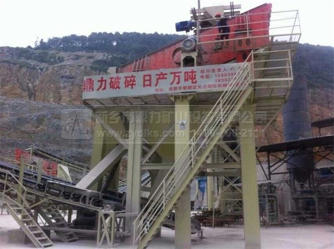 建筑石料生產(chǎn)線現(xiàn)場(chǎng)圖