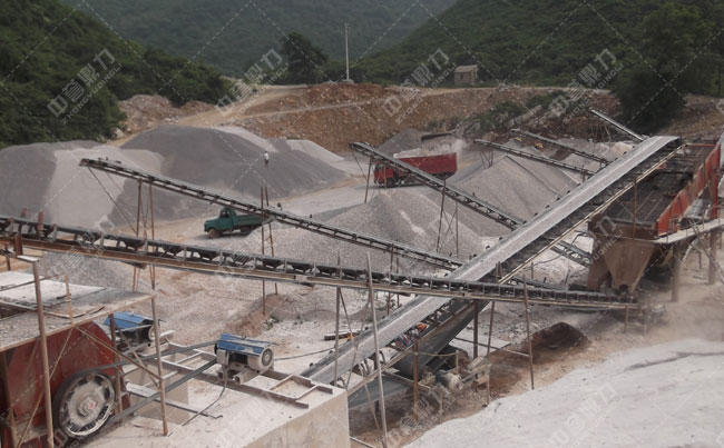 石料場生產(chǎn)線加工流程